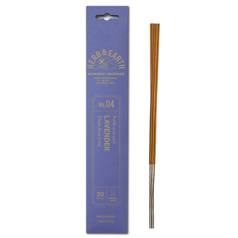 herb & earth bamboo incense - lavender