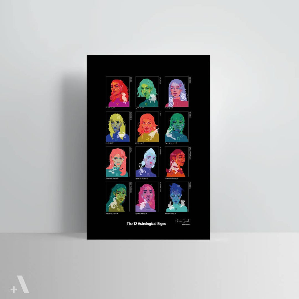 12" x 18" Astrological Signs Print