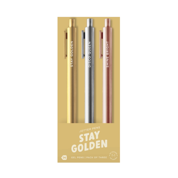 Jotter Pens 3 Pack - Stay Golden