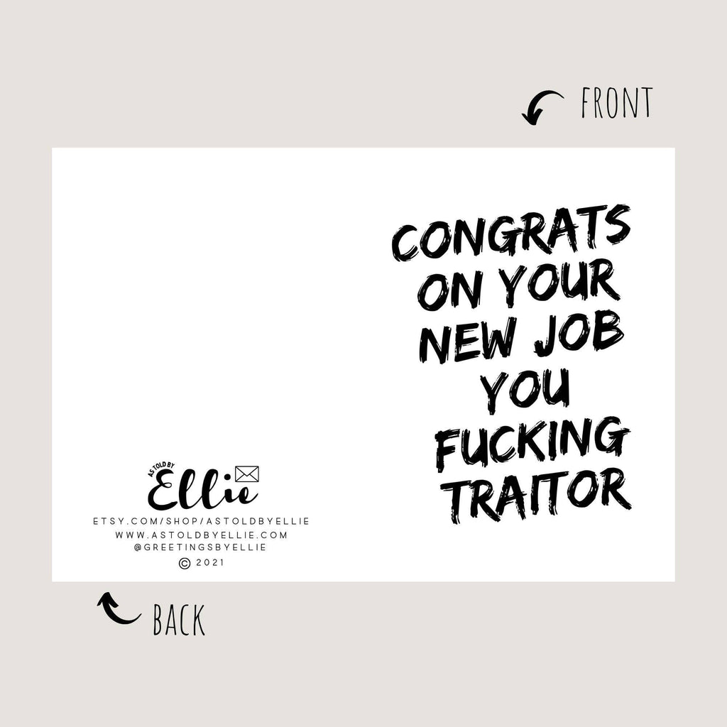Congrats on Your New Job Card