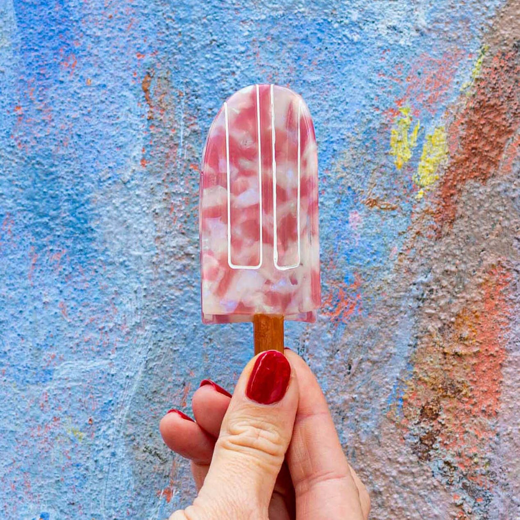 Large Strawberry Cream Paleta Hair Claw