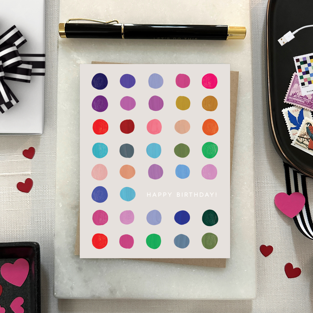 Colorful Dots Card
