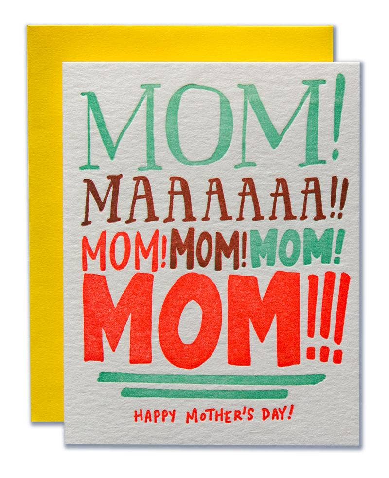 Mom Yelling Card