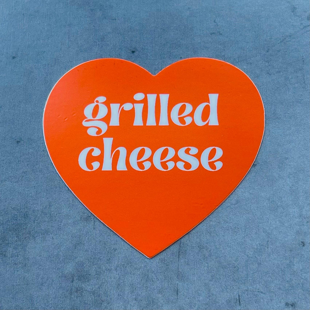 Grilled Cheese Heart Sticker