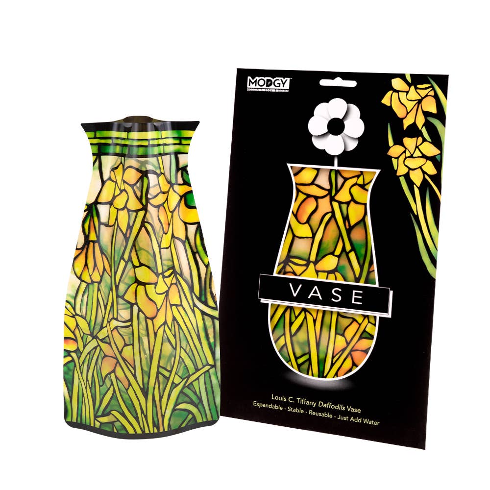 Modgy Expandable Vase - Louis C. Tiffany Daffodils