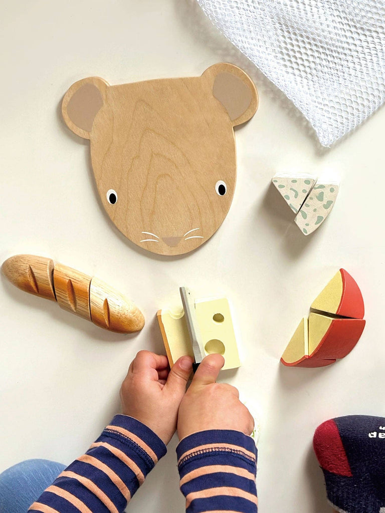 Cheese Chopping Board Wooden Toy Set
