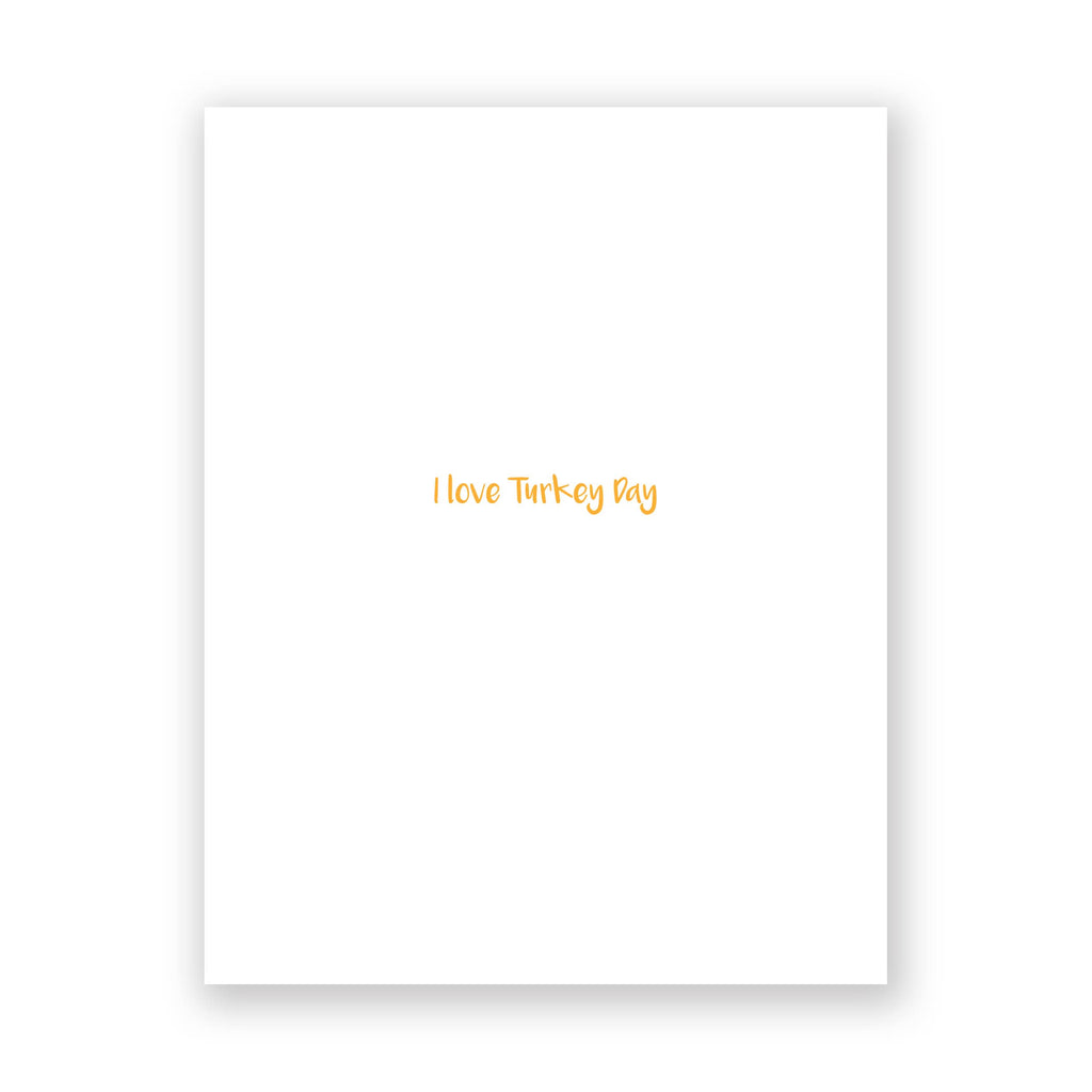 I Love Turkey Day card