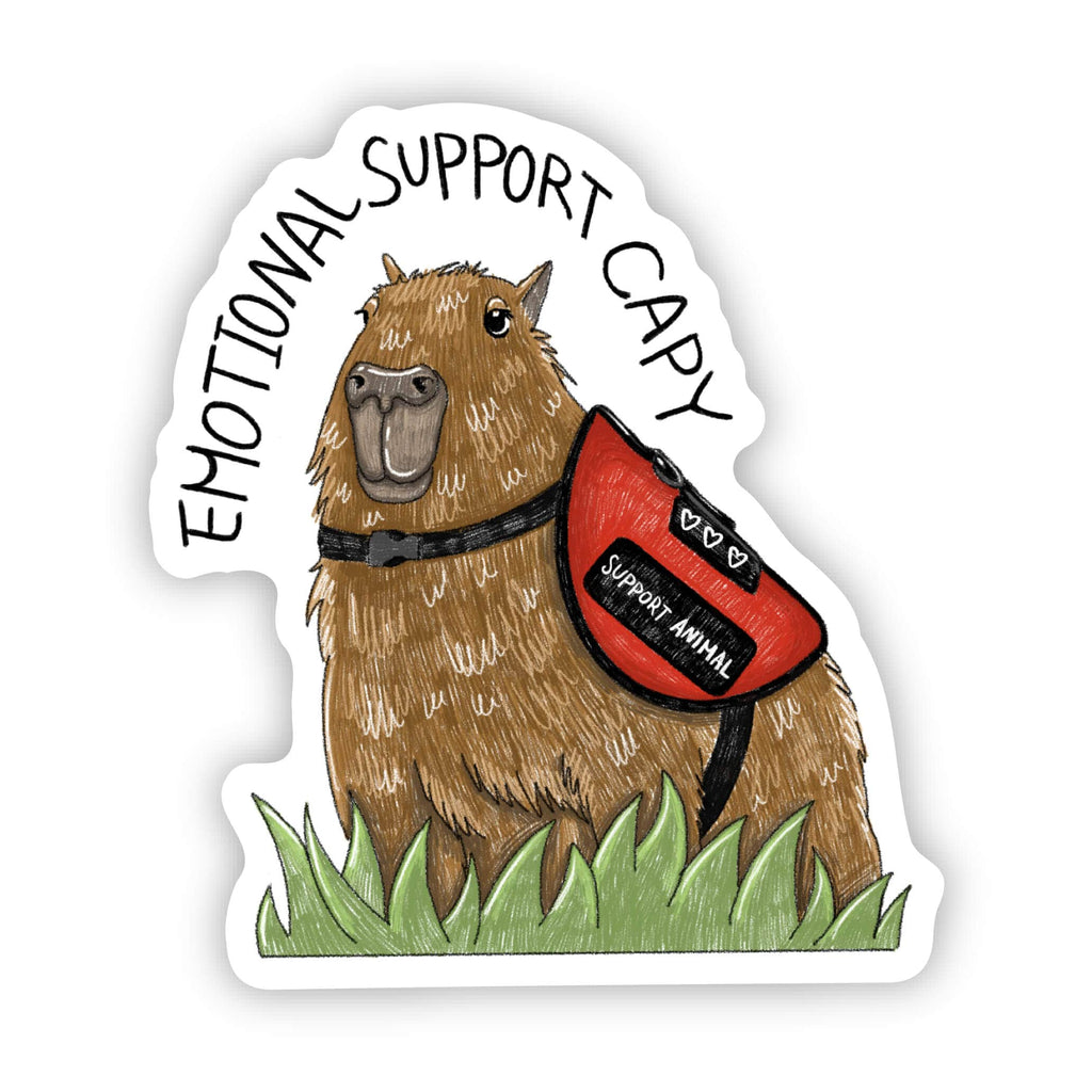 Emotional Support Capy Sticker