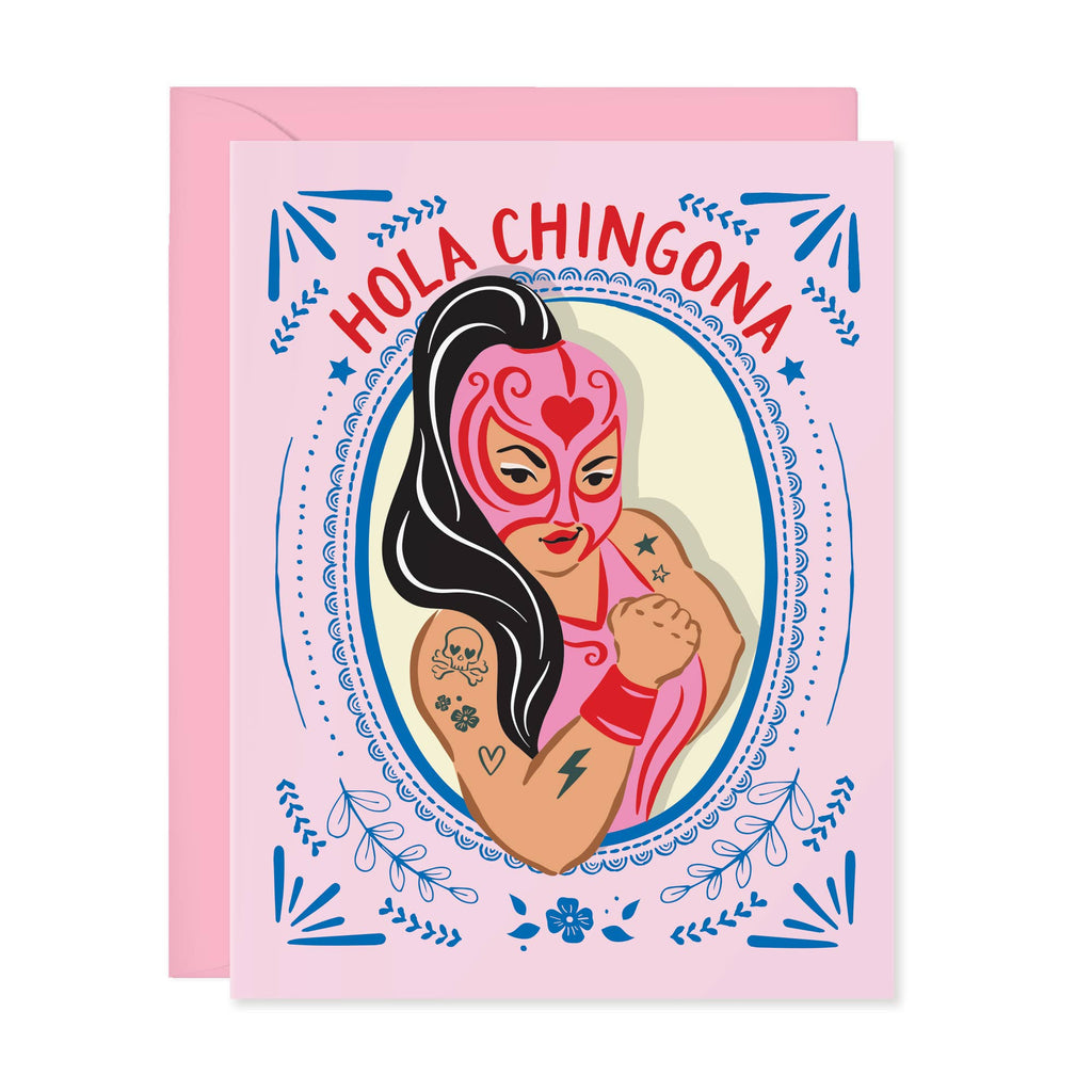 Hola Chingona  Feminist Card