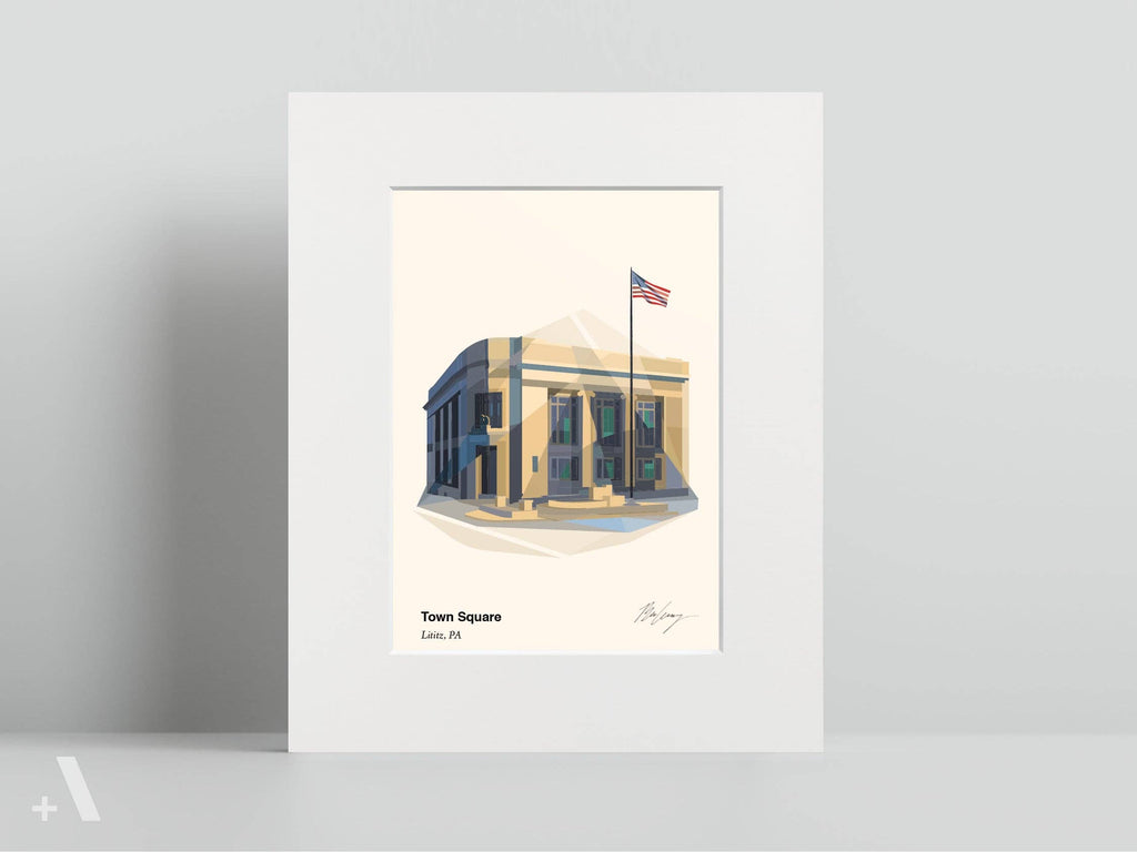 Lititz Train Station - Matted 8x10 Print