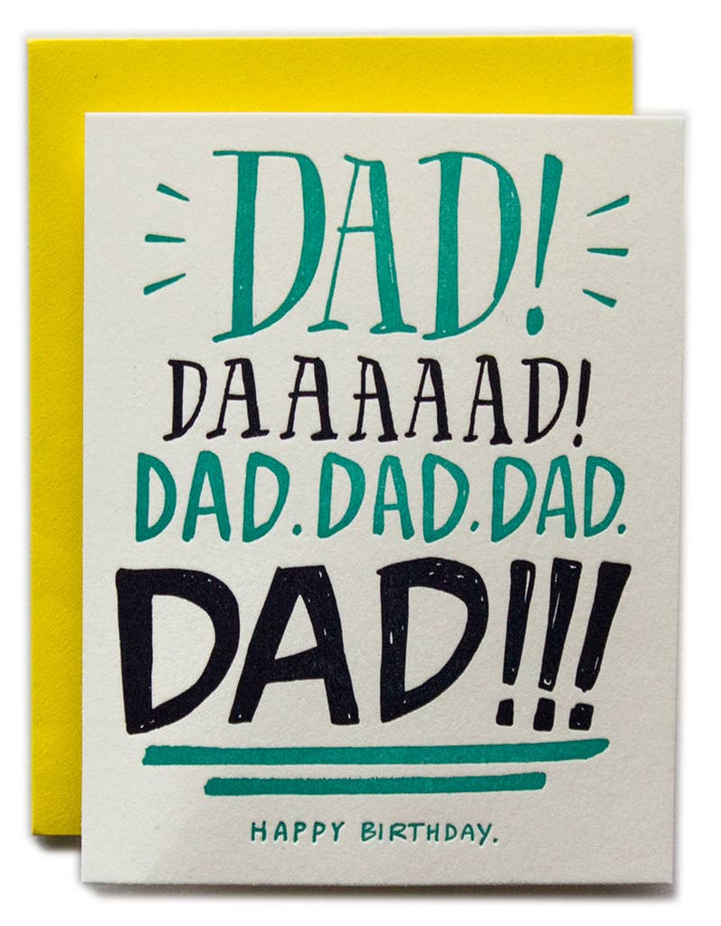 Dad Yelling Card