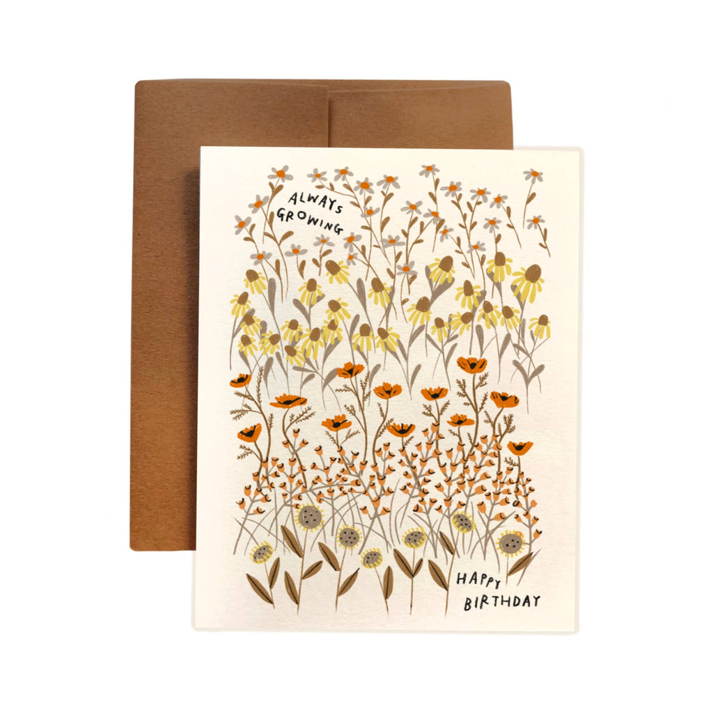 ALWAYS GROWING Birthday Card