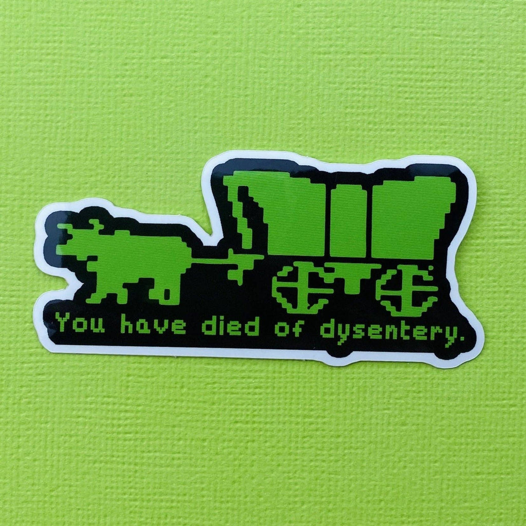 Oregon Trail Retro Gaming Sticker