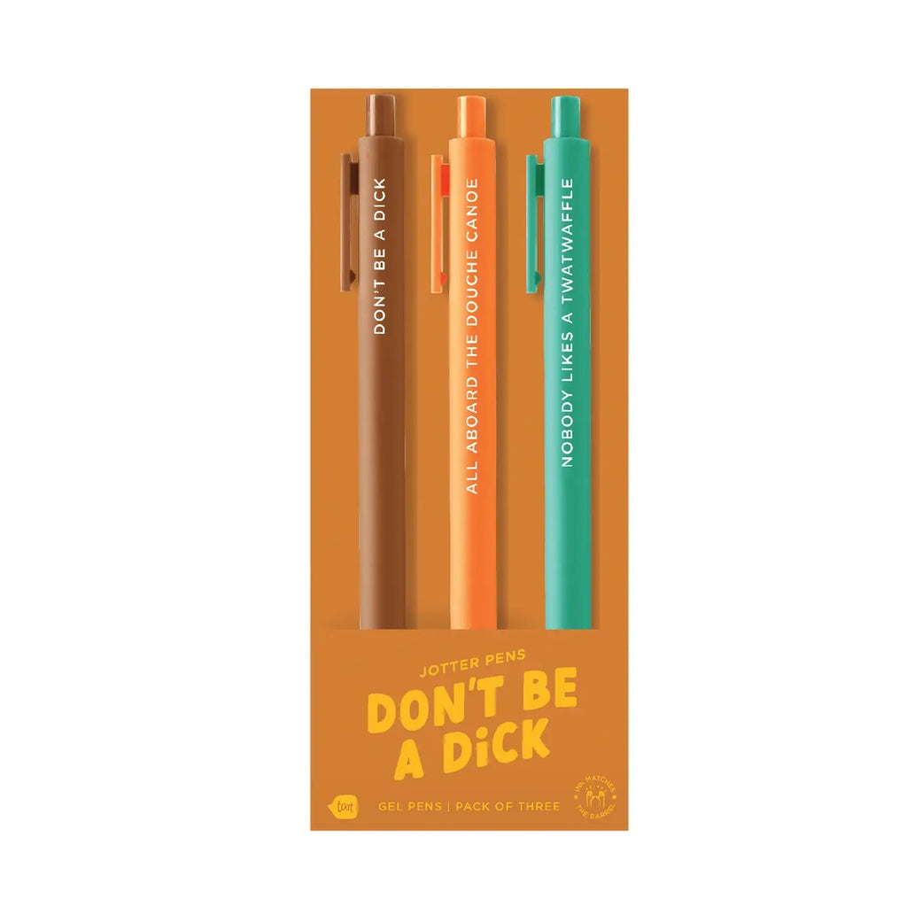 Jotter Pens 3 Pack - Don't Be A Dick