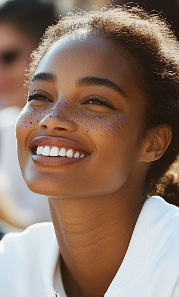 Blue Spirit Speckles Makeup Patches