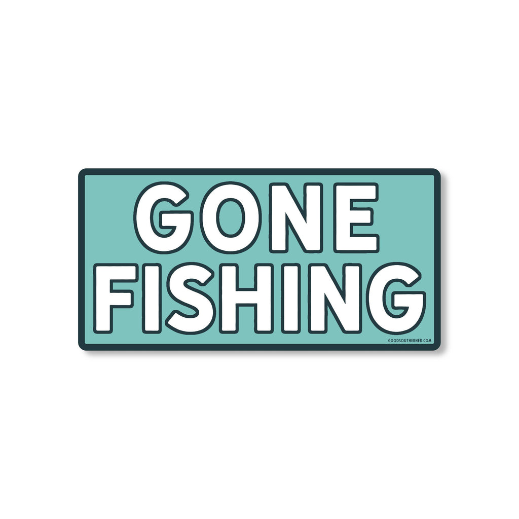 Gone Fishing Sticker