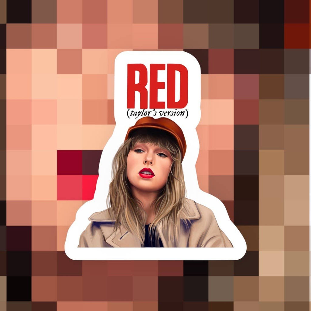 Taylor Red Sticker