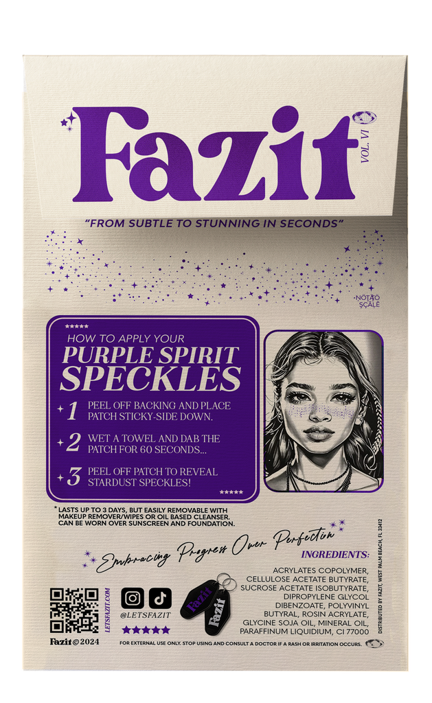 Purple Spirit Speckles Makeup Patches