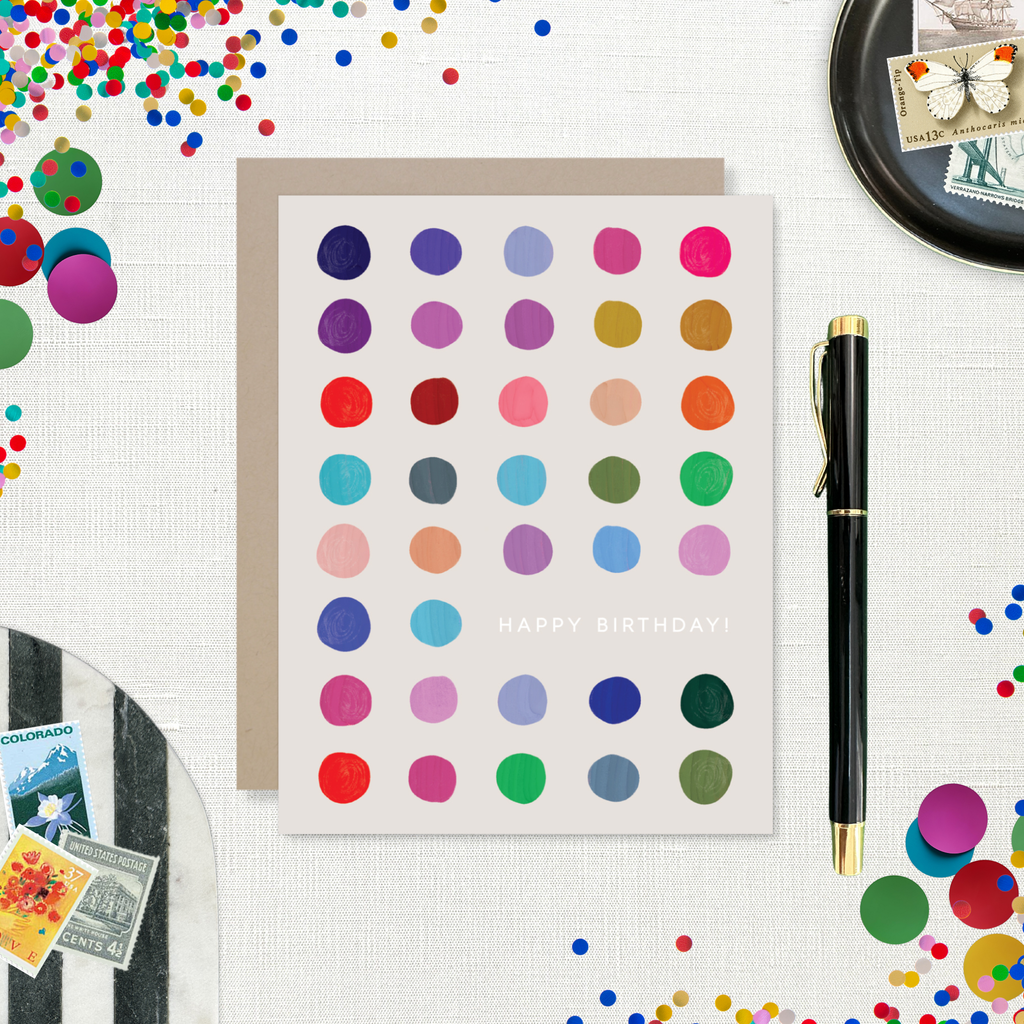 Colorful Dots Card