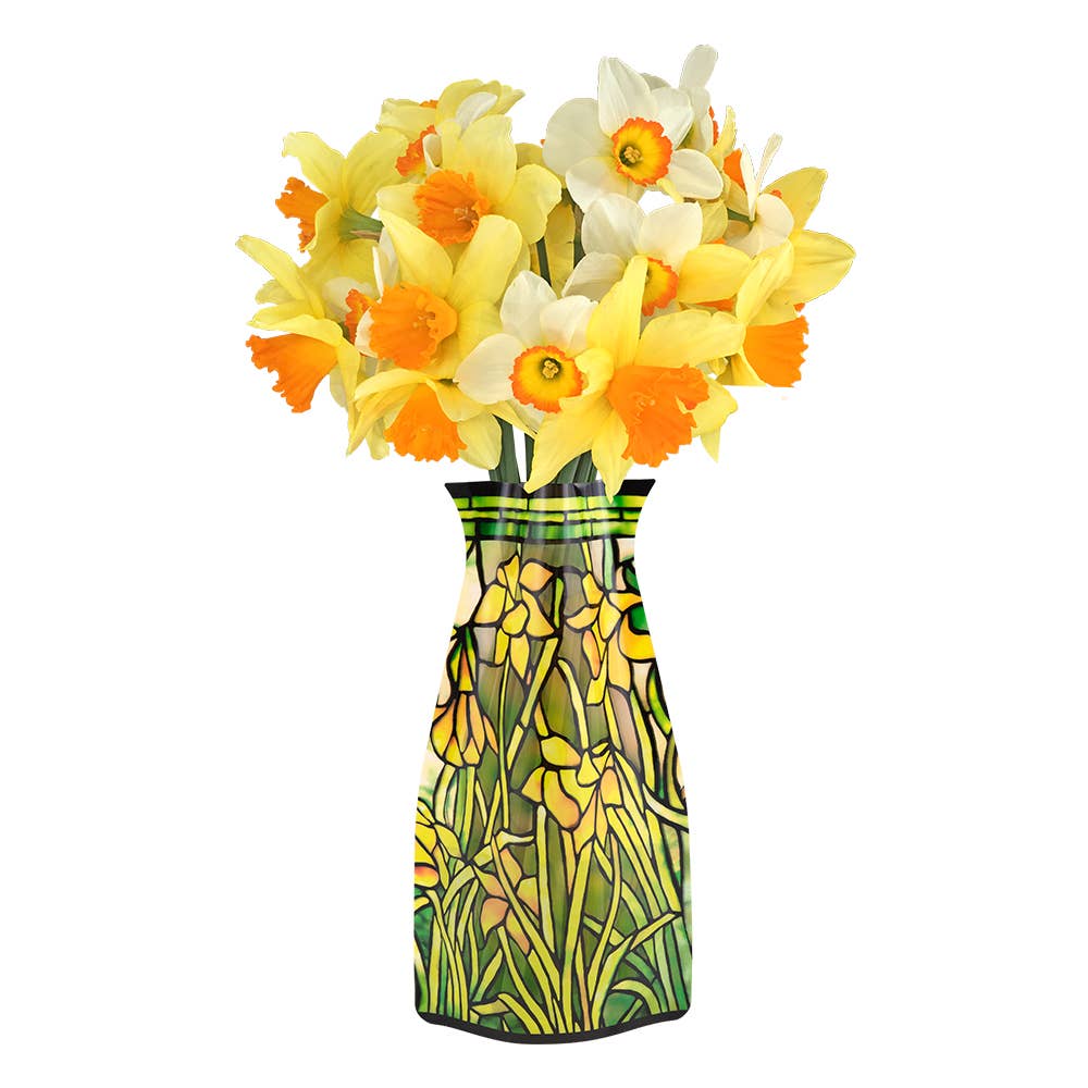 Modgy Expandable Vase - Louis C. Tiffany Daffodils
