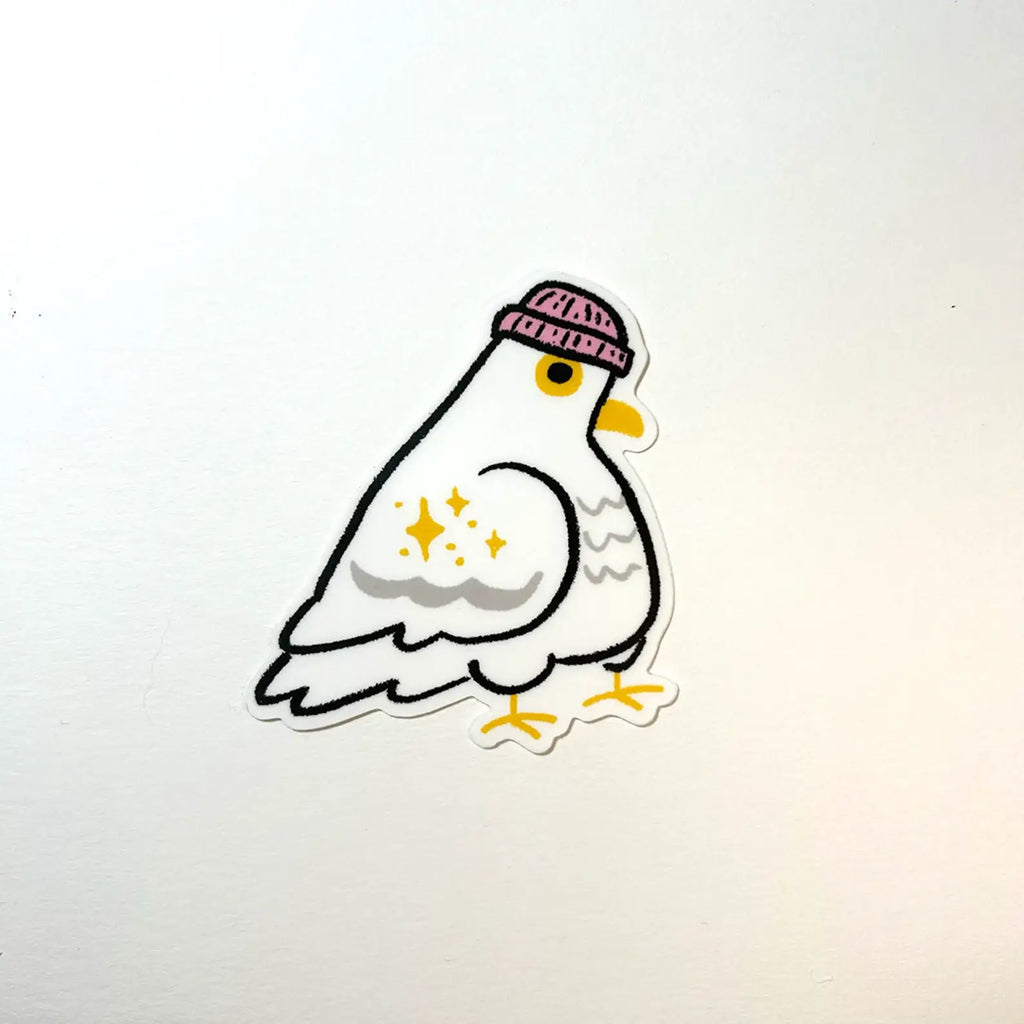 Beanie Pigeon Sticker