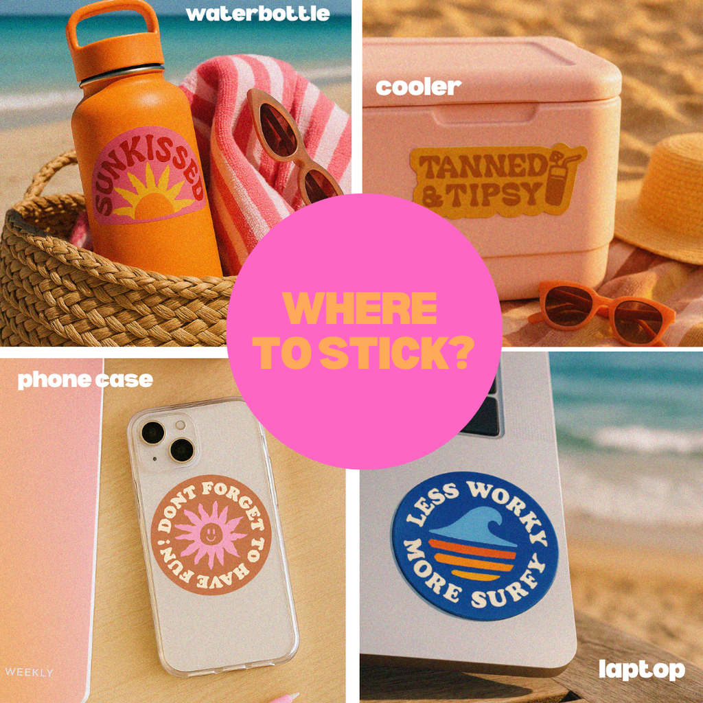 Mentally at the Beach Sticker