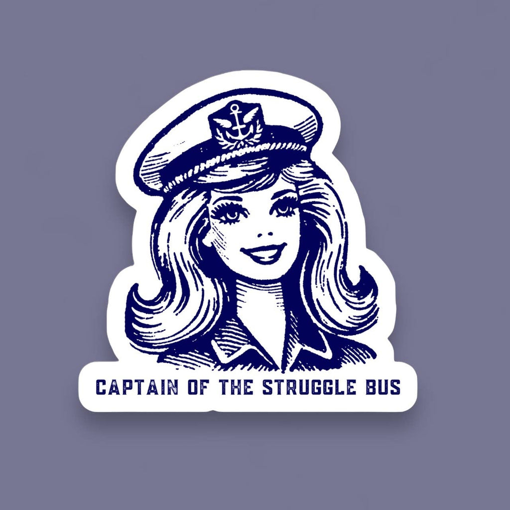 Captain of the Struggle Bus Sticker