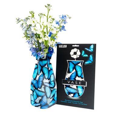 Modgy Expandable Vase - Blue Morpho Butterfly