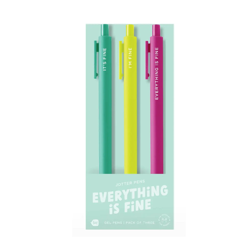 Jotter Pens 3 Pack - Everything is Fine