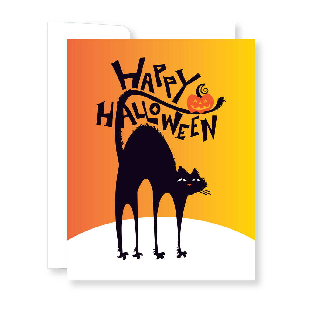 Blank Black Cat card