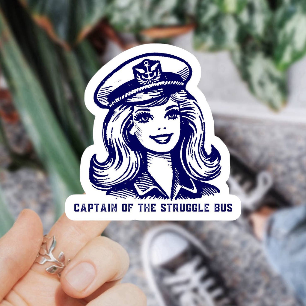 Captain of the Struggle Bus Sticker