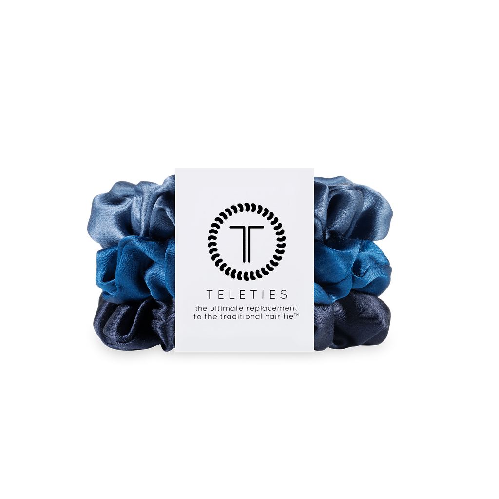 Silk Hair Scrunchie | Large | Midnight Rain