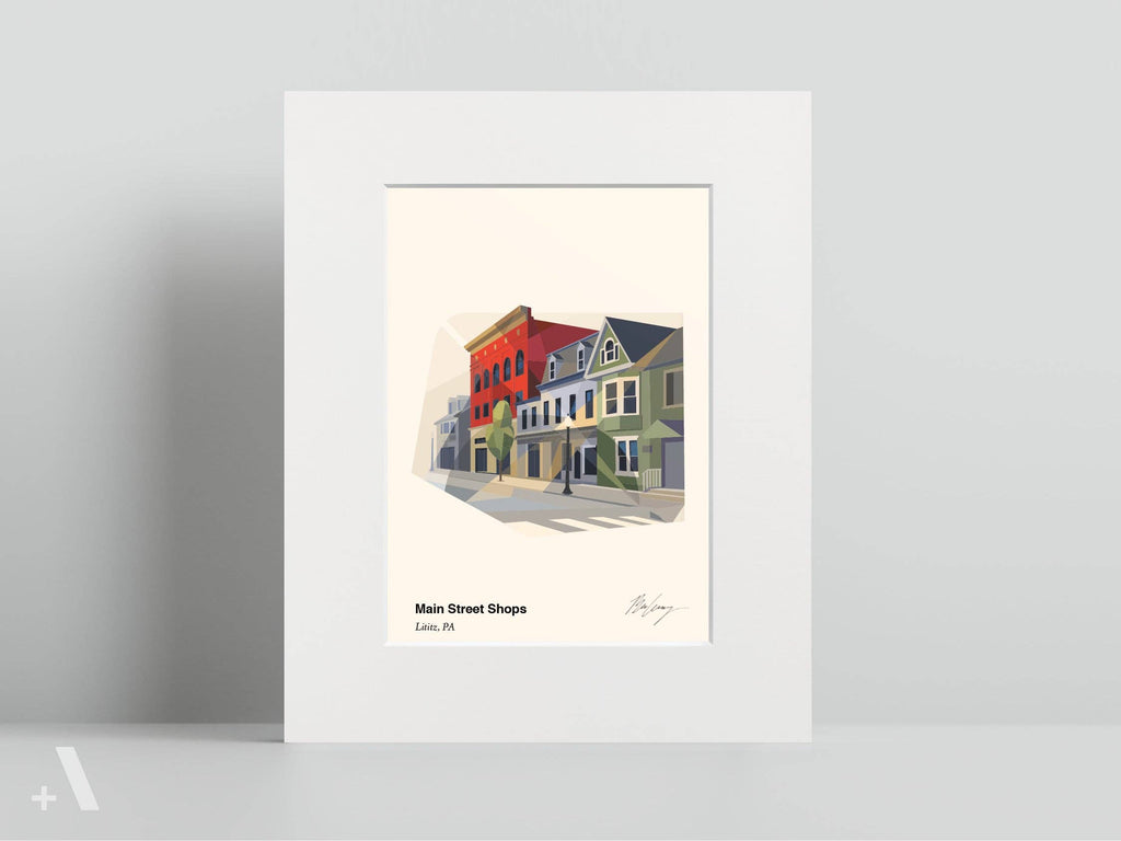 Lititz Train Station - Matted 8x10 Print