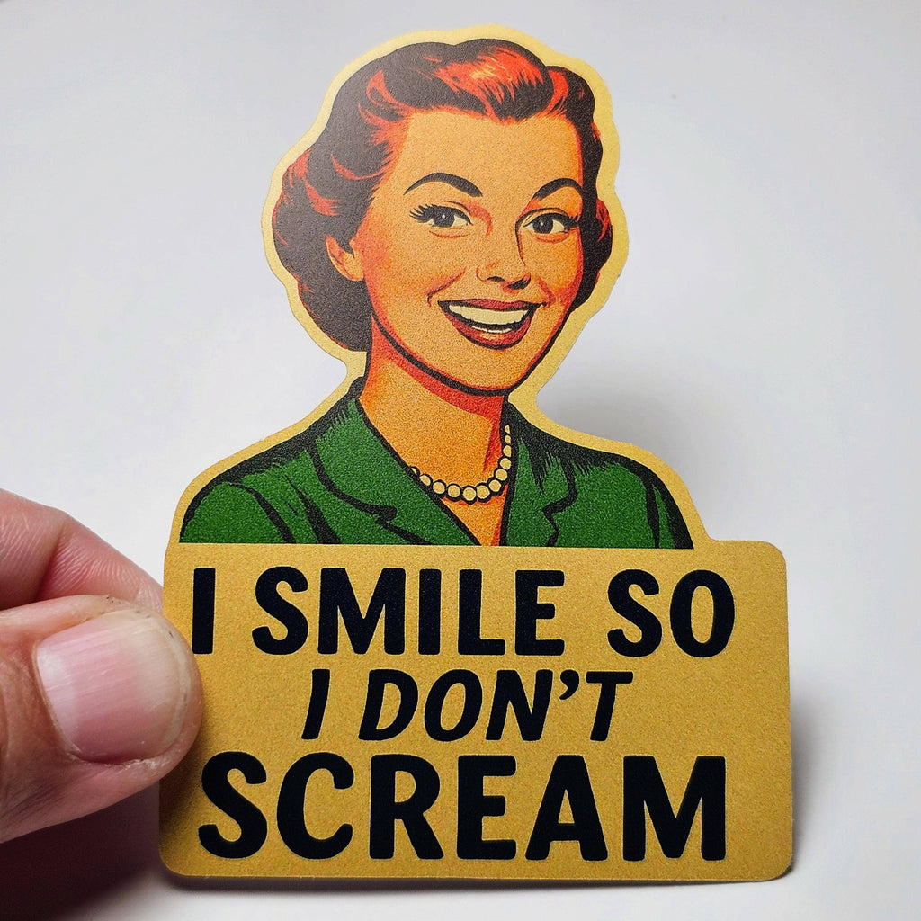 Don't Scream Sticker