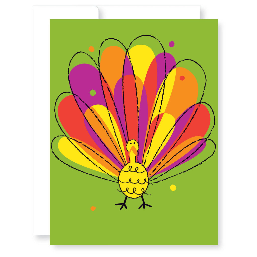 Rainbow Turkey card
