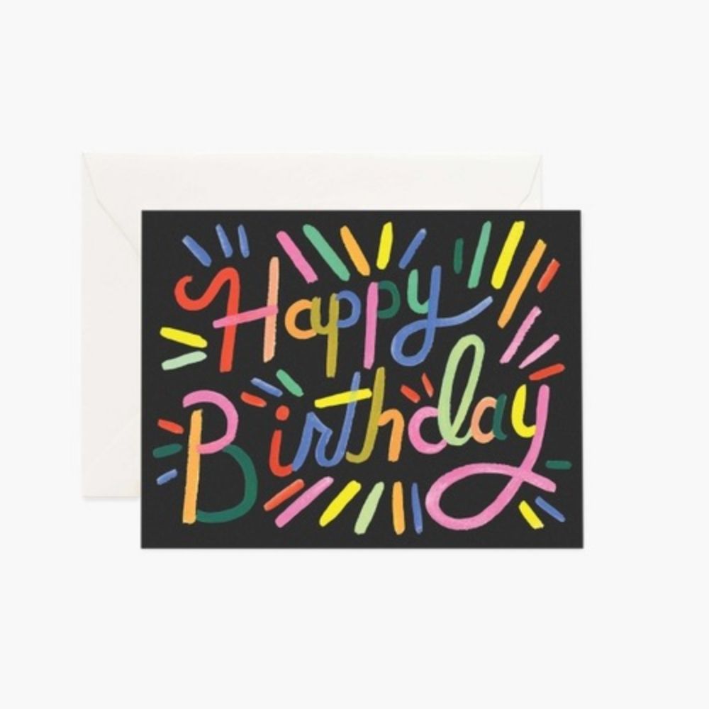 Fireworks Birthday Card