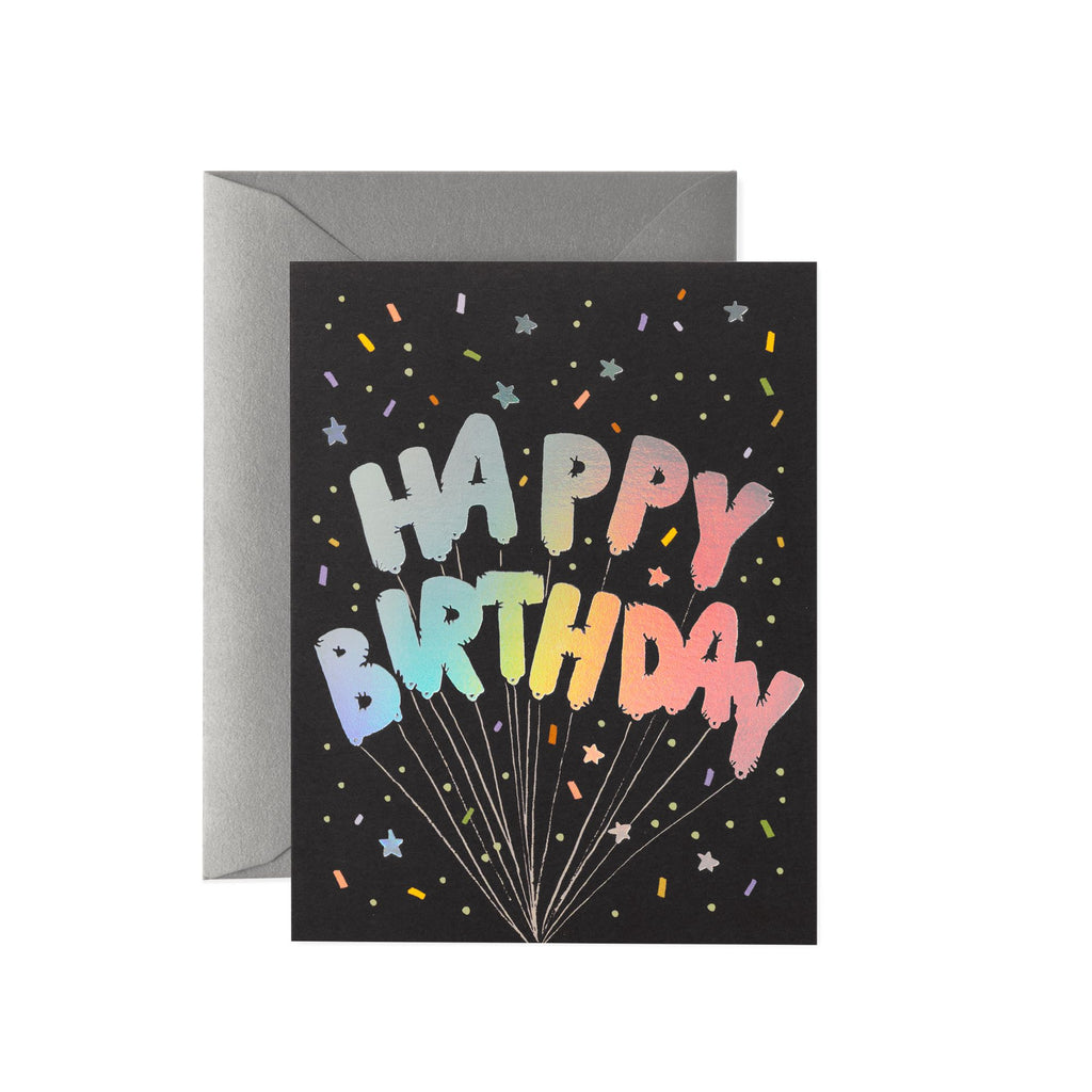 Mylar Birthday Balloons Card