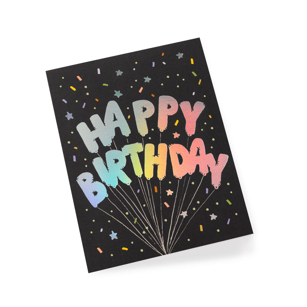 Mylar Birthday Balloons Card