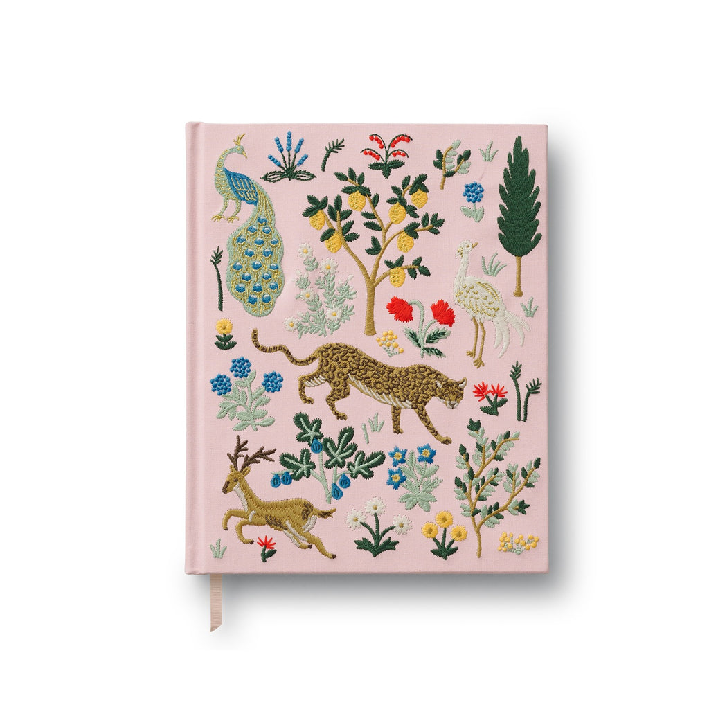 Menagerie Embroidered Fabric Sketchbook