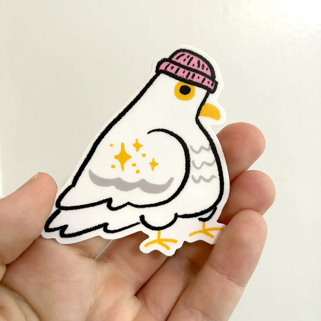 Beanie Pigeon Sticker