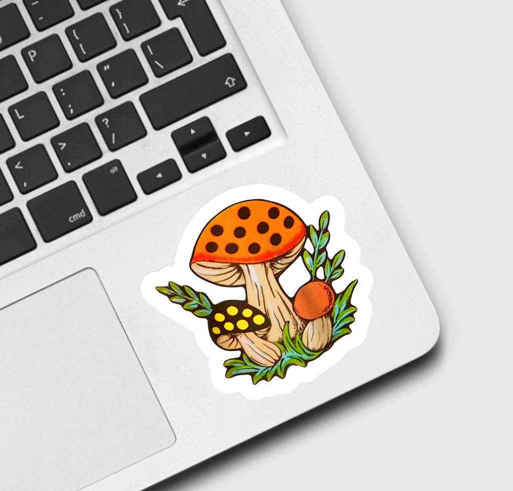 Vintage Mushroom Sticker