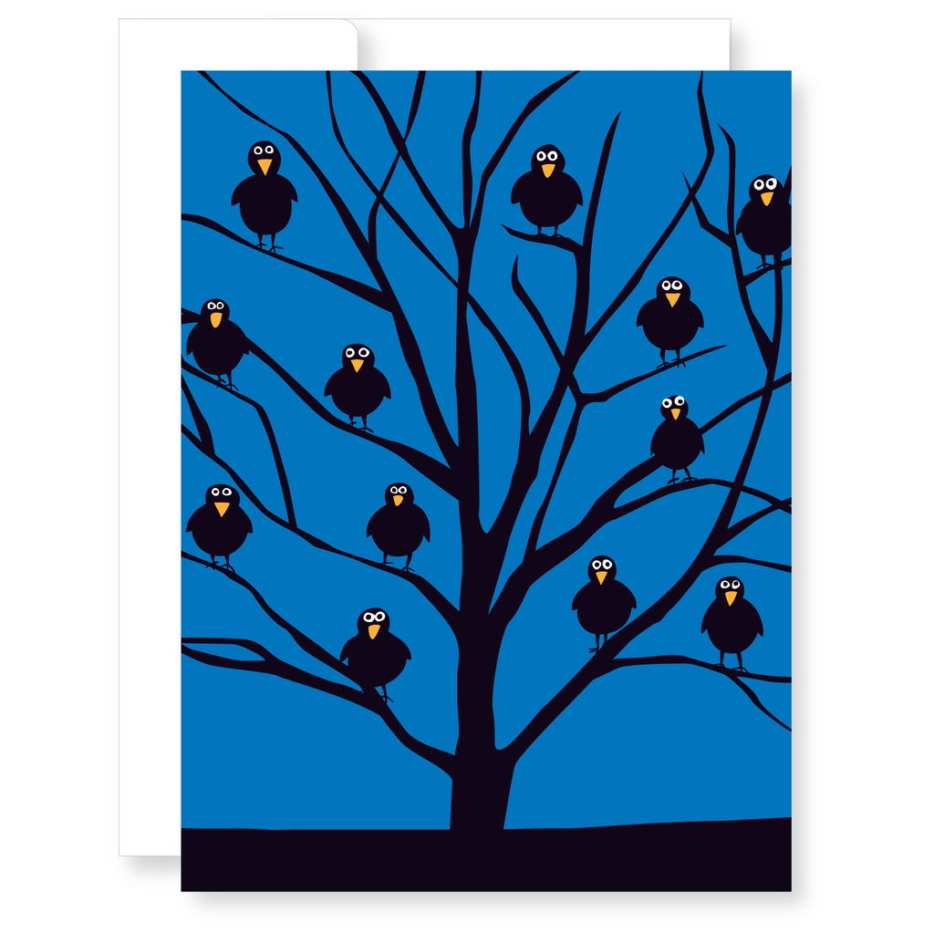 Spooky Crows card