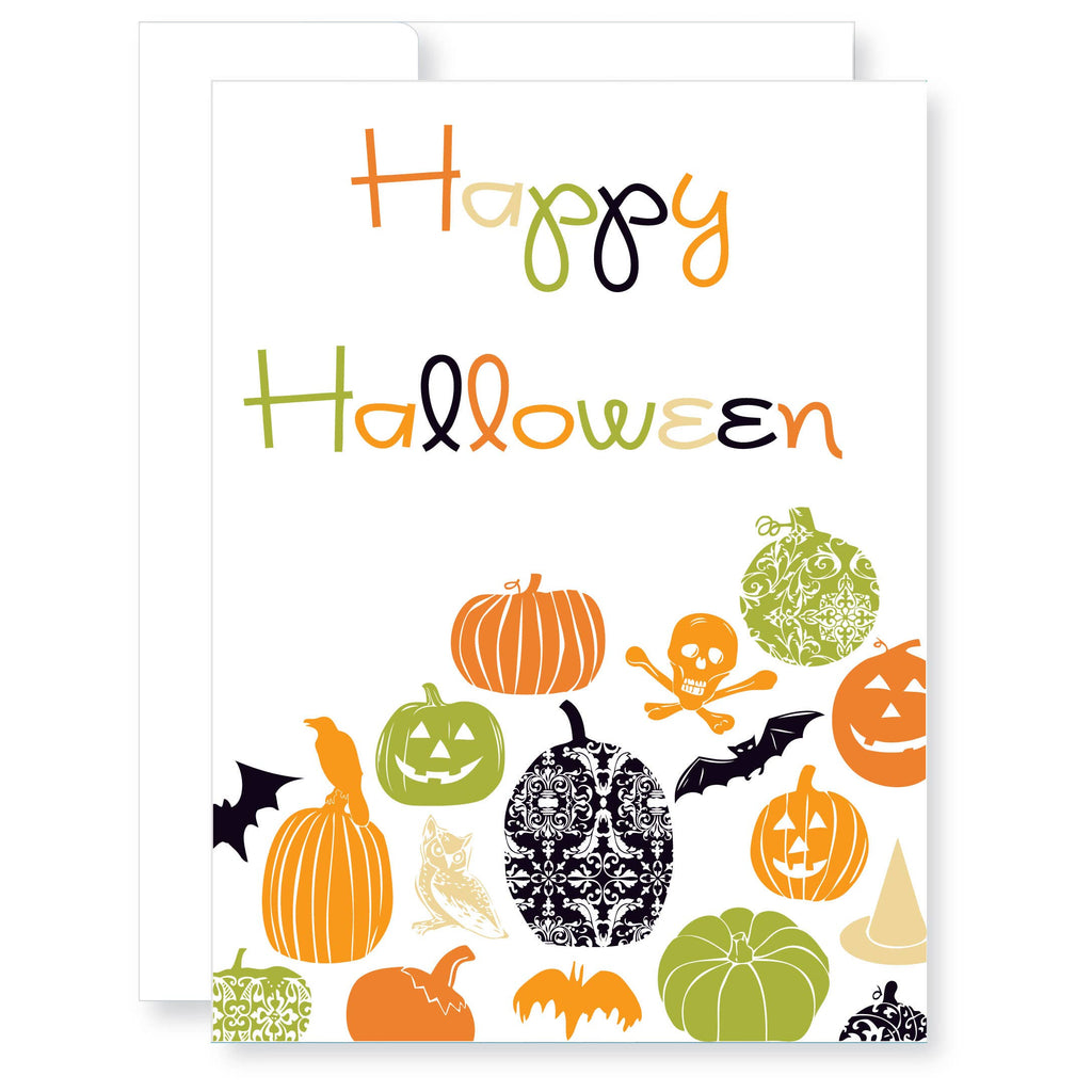 Bats and Pumpkins card