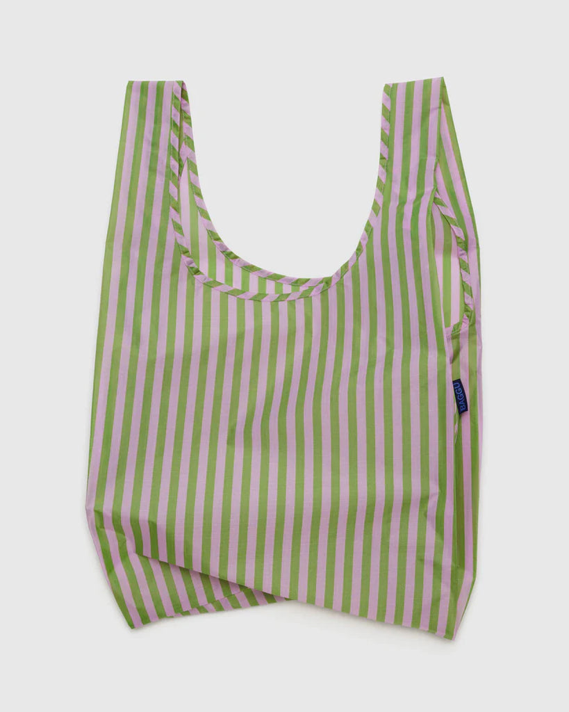 baggu - avocado candy stripe