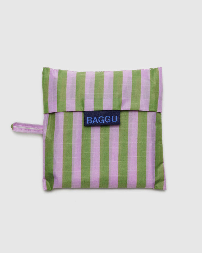 baggu - avocado candy stripe