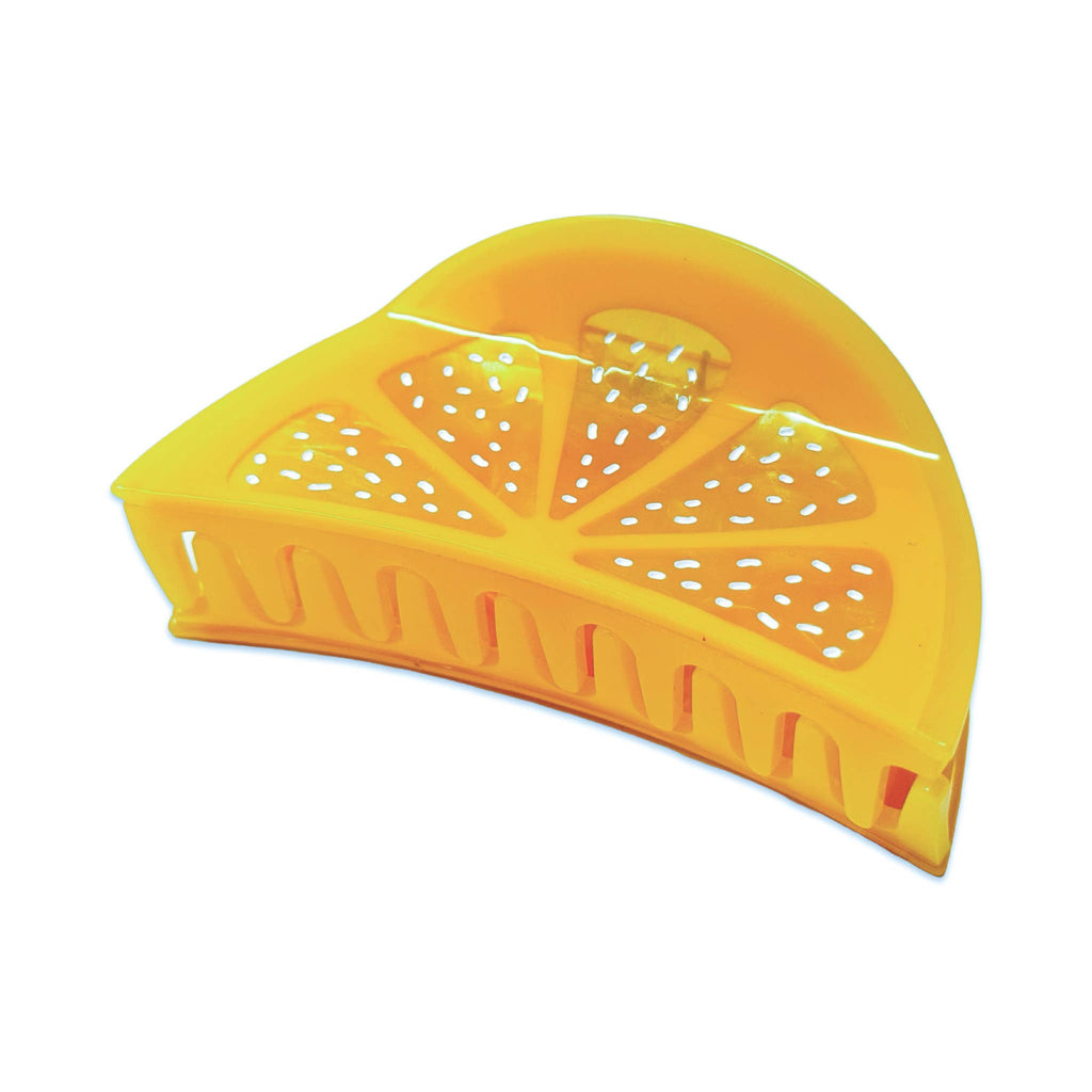 Large Lemon Slice Hair Claw Clip