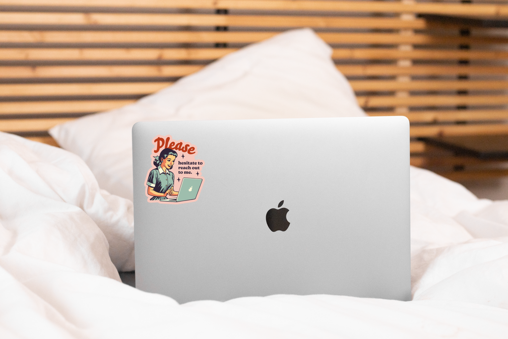 Please Hesitate Sticker