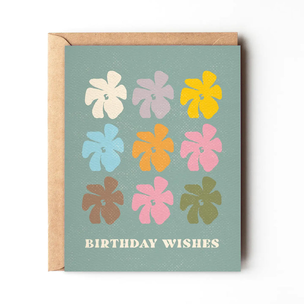 Birthday Wishes Flower Card