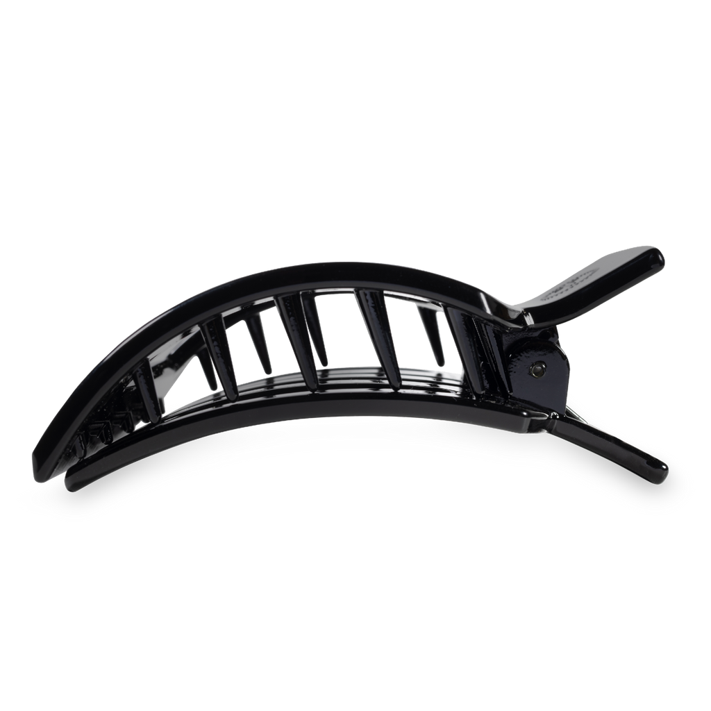 Square Flat Hair Clip | Large | Jet Black