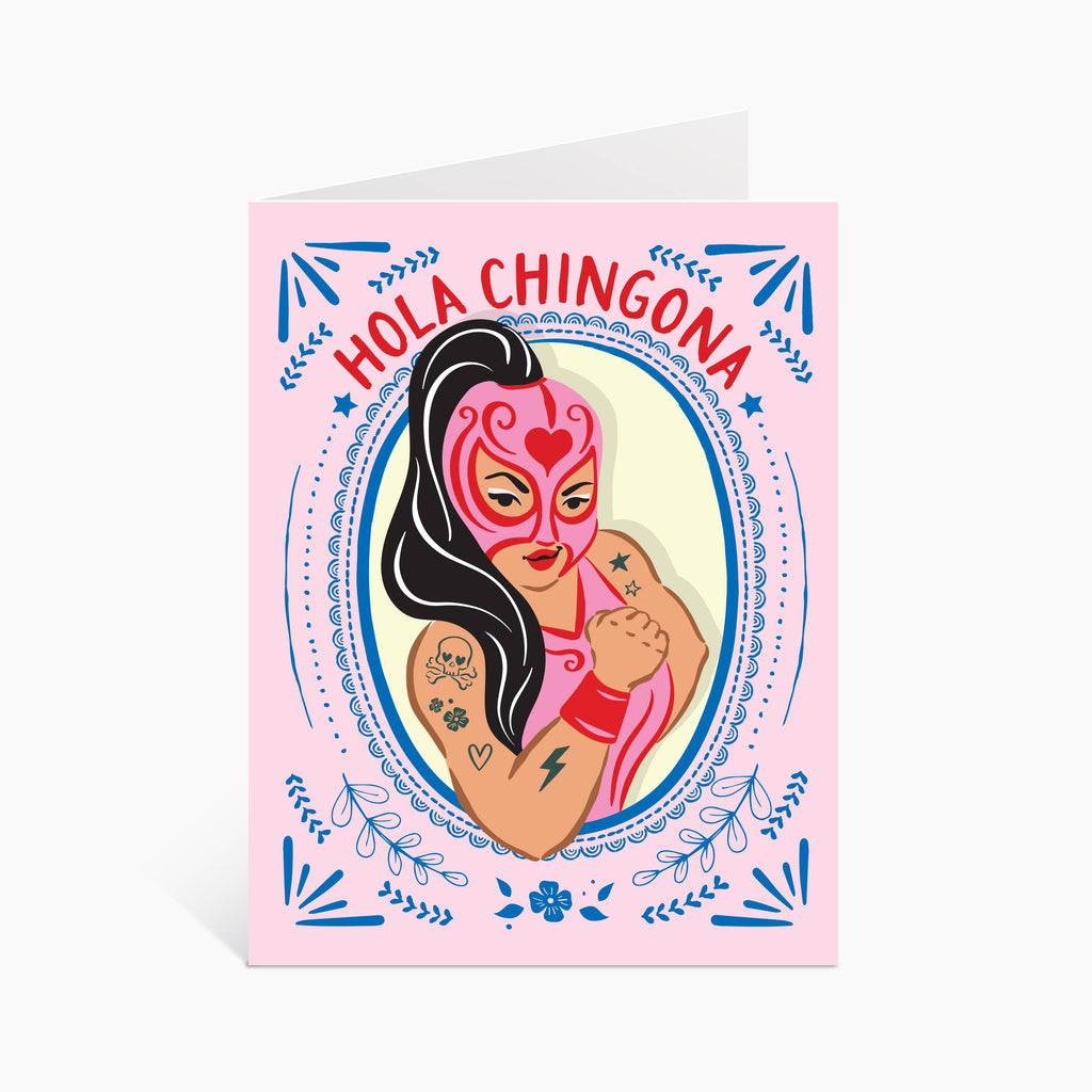 Hola Chingona  Feminist Card